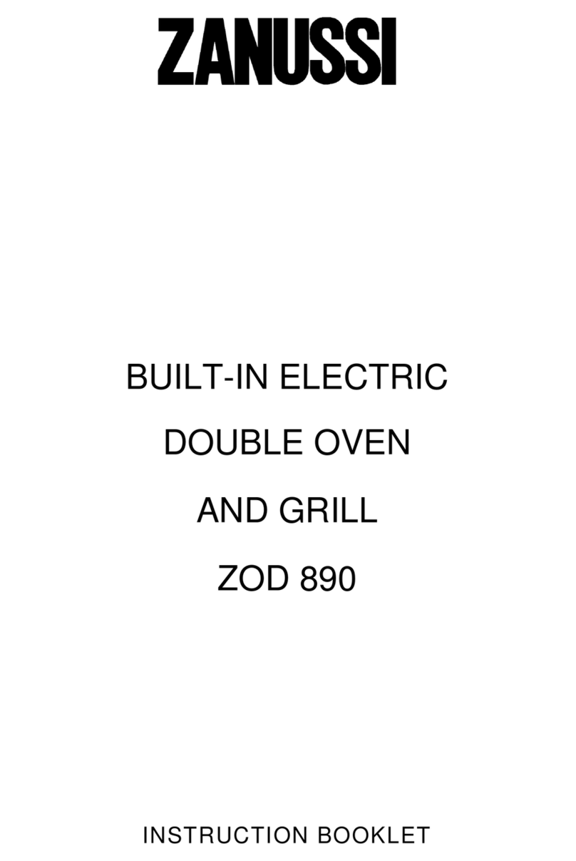 Zanussi ZOD 890 Instruction booklet
