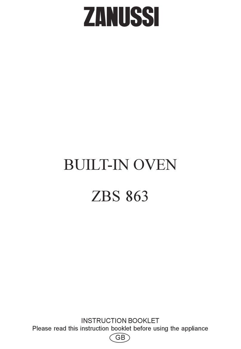 Zanussi ZBS863 User manual