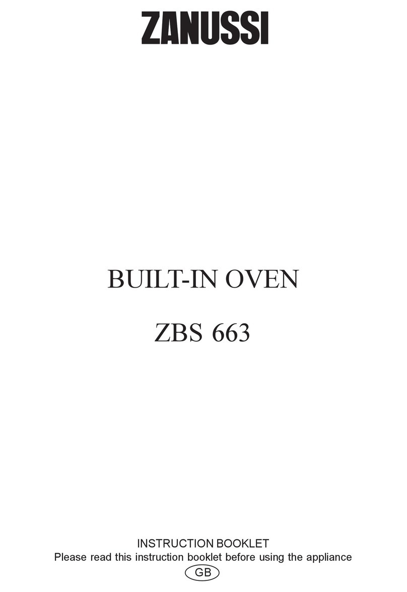 Zanussi ZBS 663 Instruction booklet