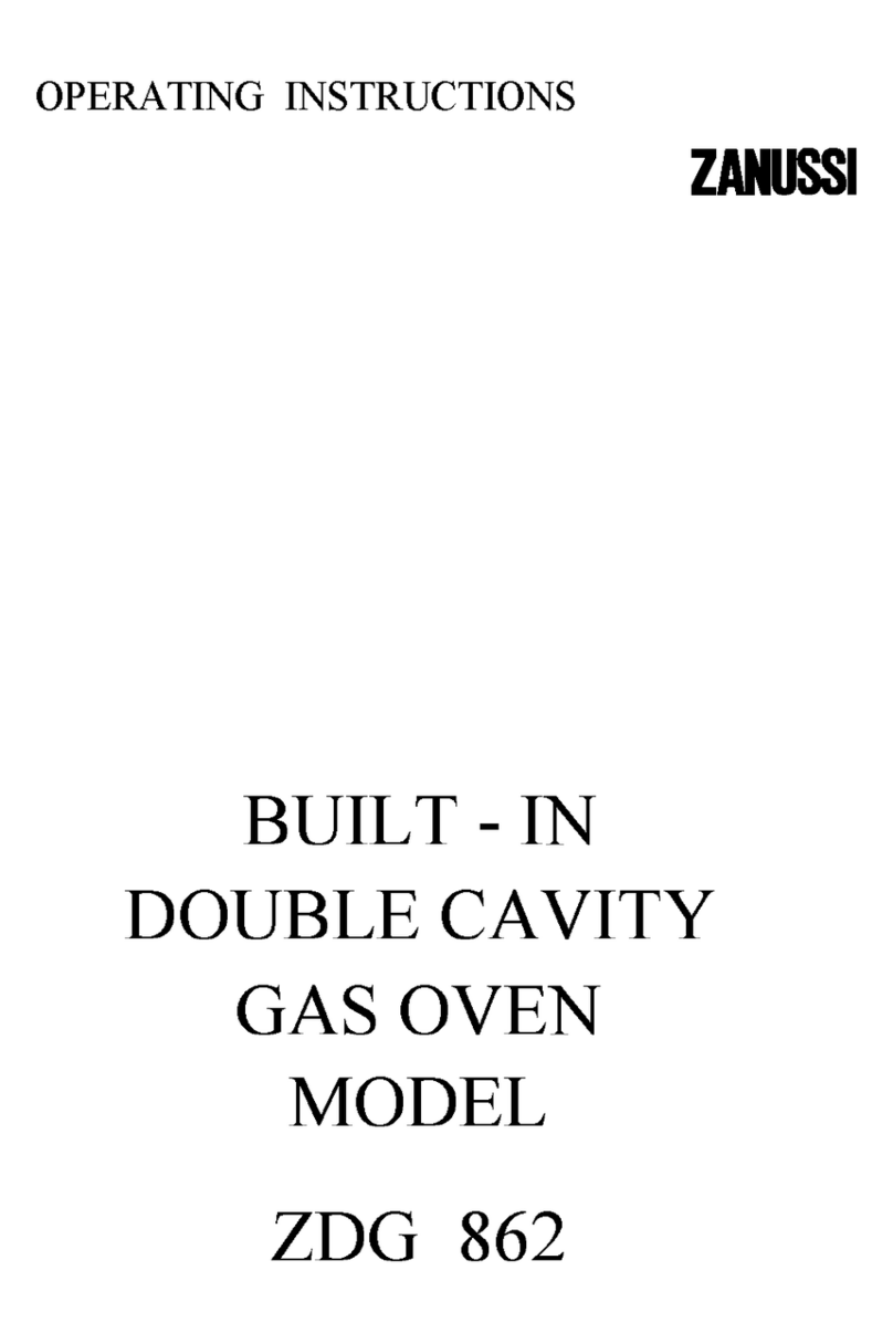 Zanussi ZDG 862 operating instructions