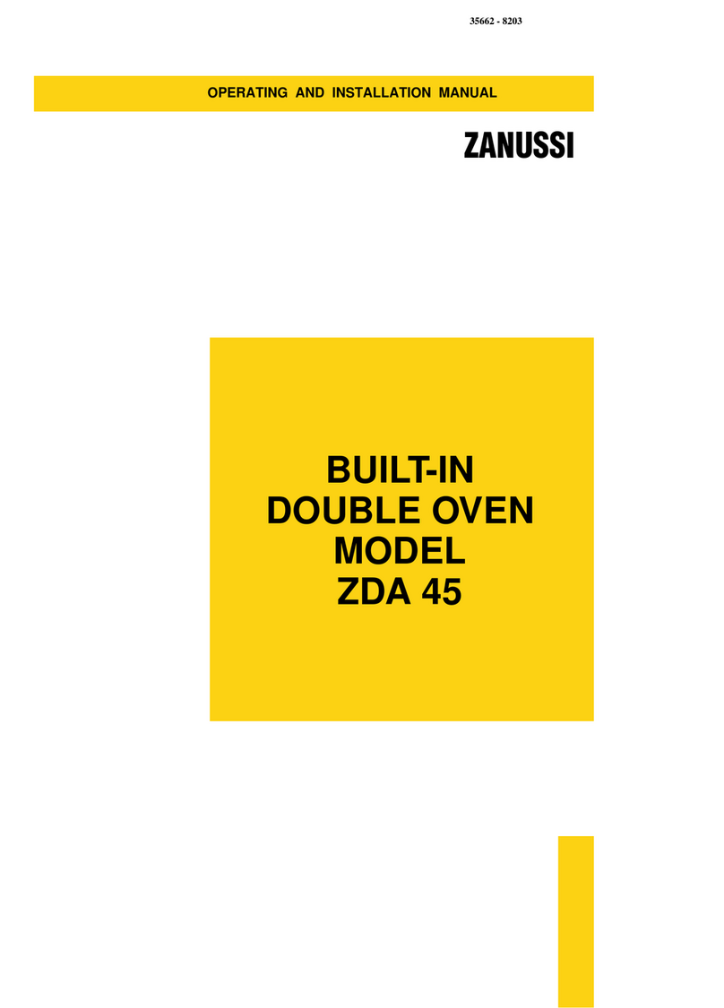 Zanussi ZDA 45 Specification sheet