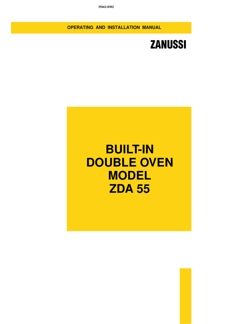 Zanussi ZDA 55 Specification sheet Zanussi ZDA 55 Specification sheet