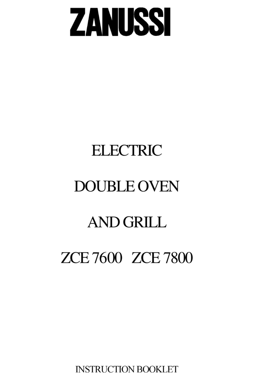 Zanussi ZCE 7600 Instruction booklet