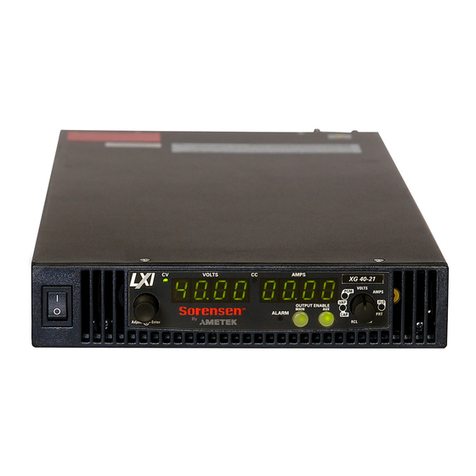 Xantrex Watt Series Programmable DC Power Supply XG... User manual