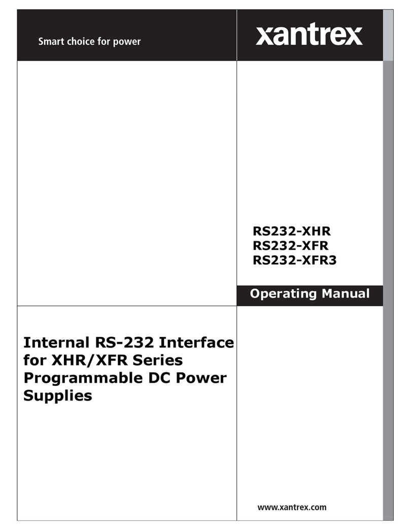 Xantrex RS232-XHR User manual