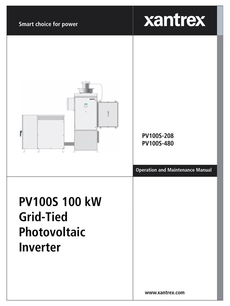 Xantrex PV100S-208 User manual