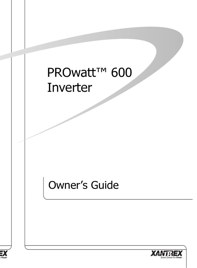 Xantrex PROwatt 600 User manual