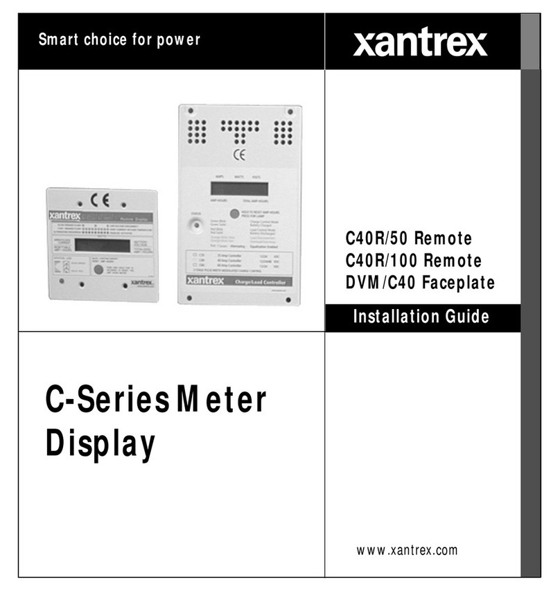 Xantrex C40R/100 Remote User manual