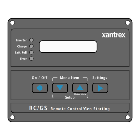 Xantrex RC/GS User manual