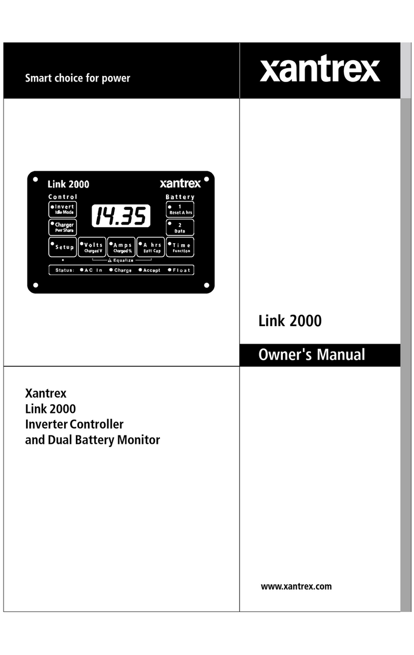 Xantrex Link 2000 User manual Xantrex Link 2000 User manual