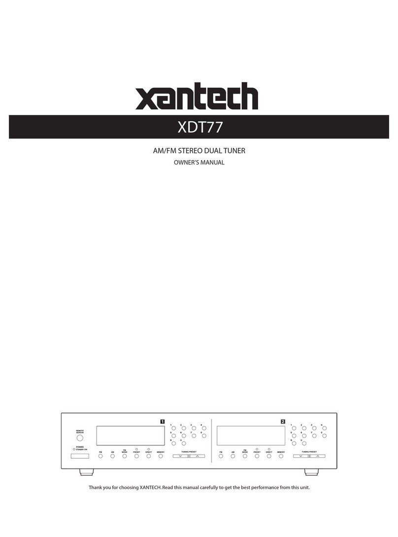 Xantech XDT77 User manual