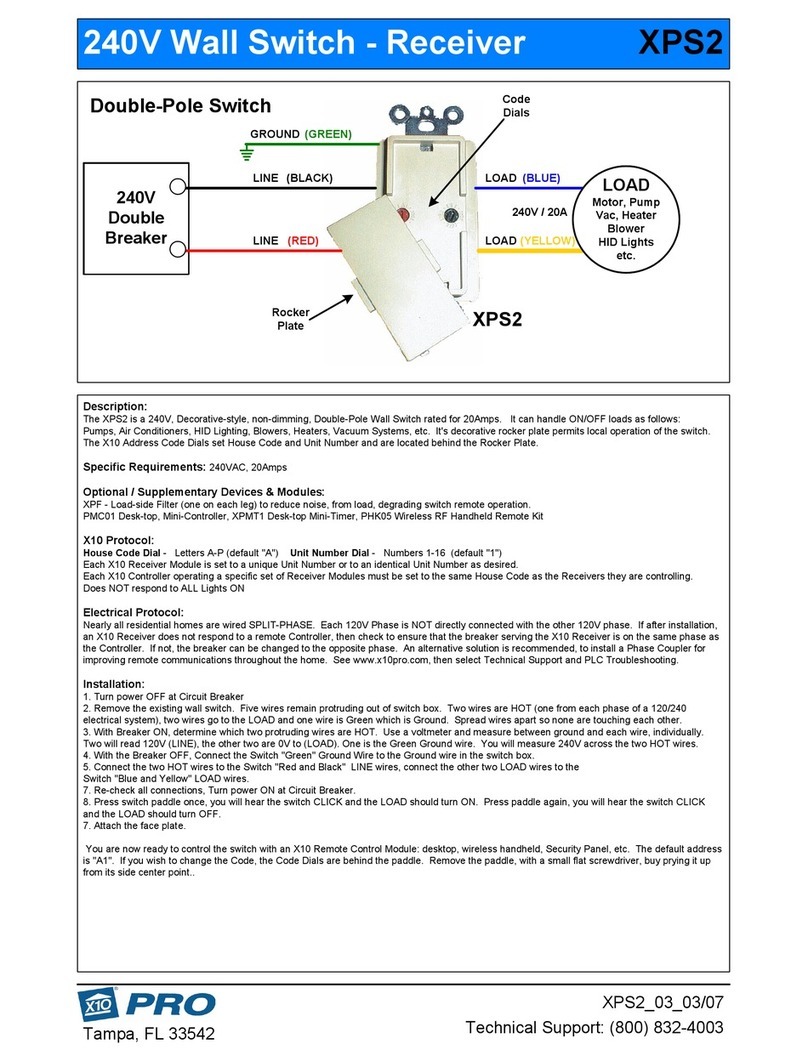 X10 XPS2 User manual