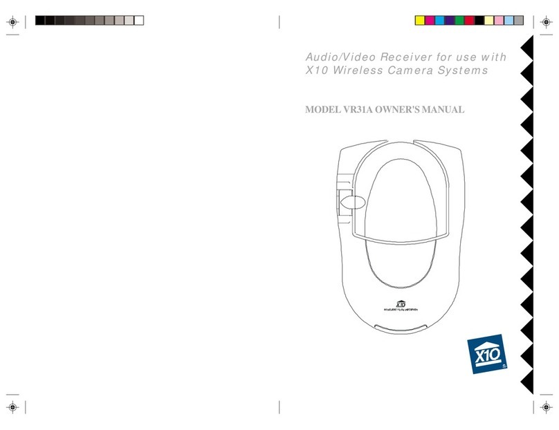 X10 VR31A User manual