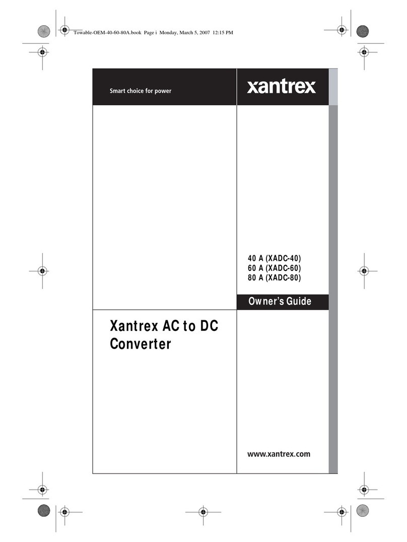 Xantrex 40 A (XADC-40) owner's guide