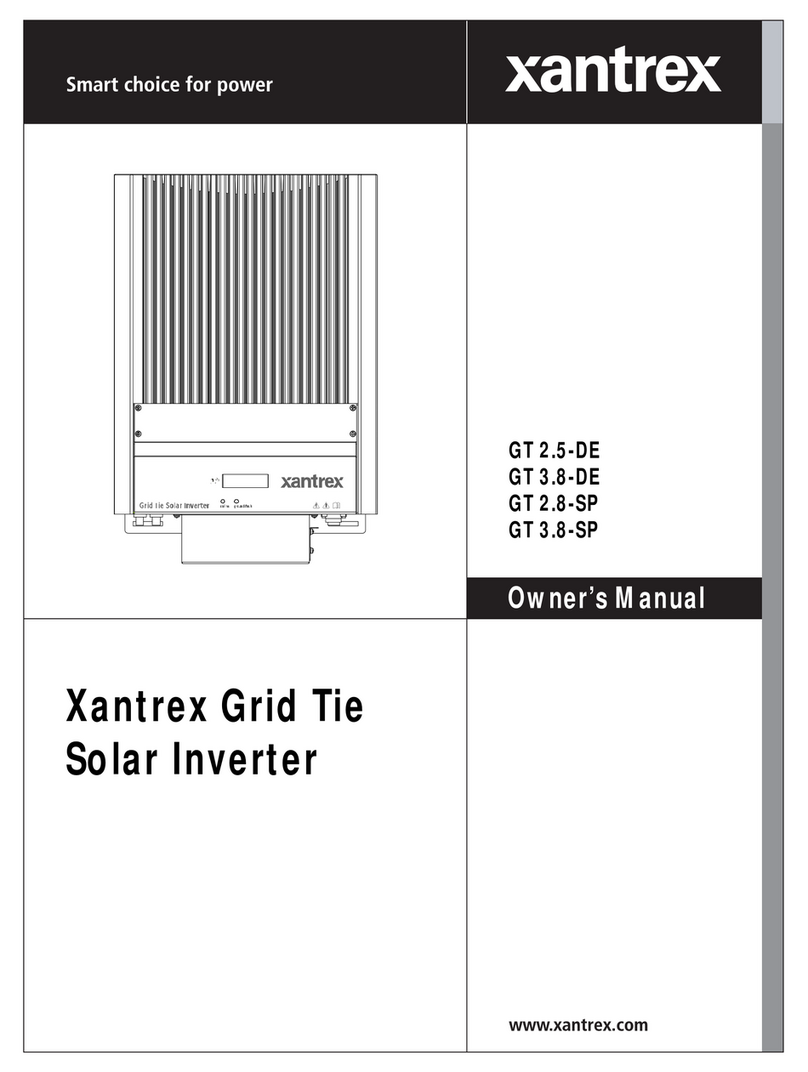 Xantrex GT 2.5-DE, GT 3.8-DE, GT 2.8-S User manual