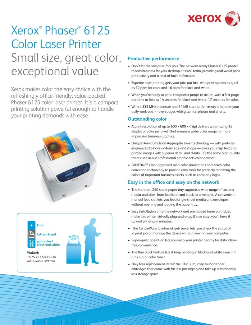 Xerox Phaser 6125 User manual