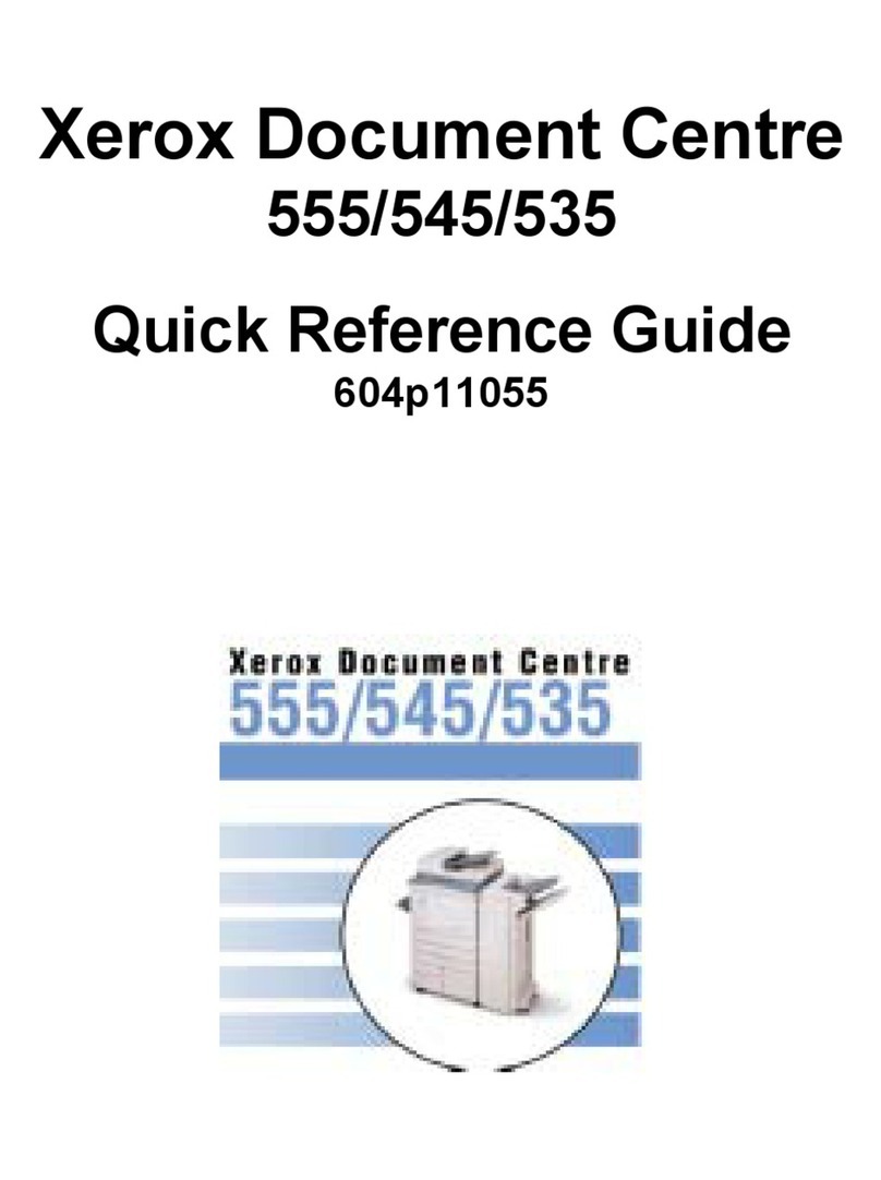Xerox WorkCentre Pro 555 Quick reference guide