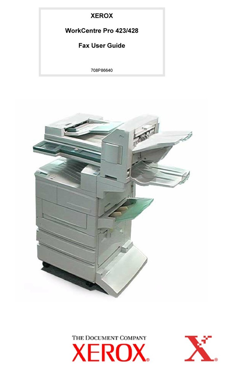 Xerox WorkCentre Pro 423 Installation and maintenance instructions