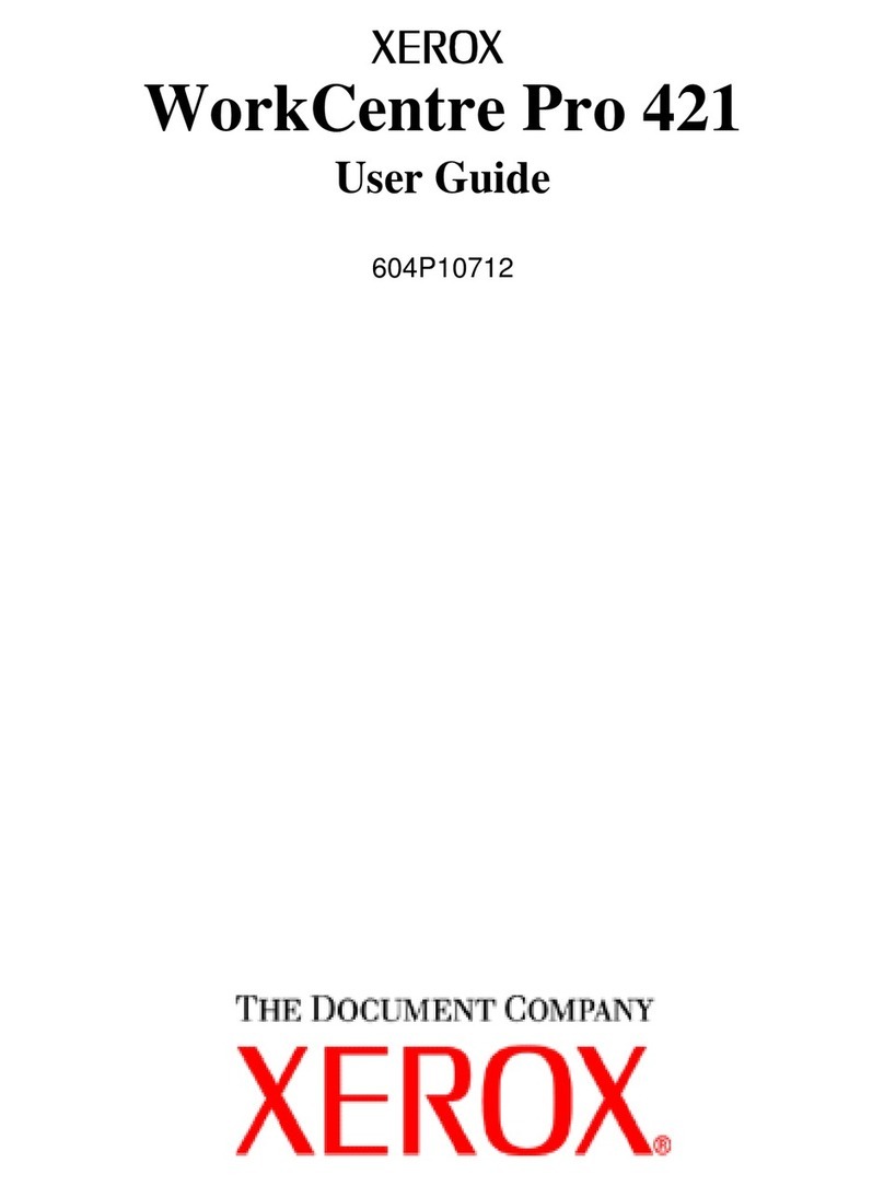 Xerox WorkCentre Pro 421 User manual