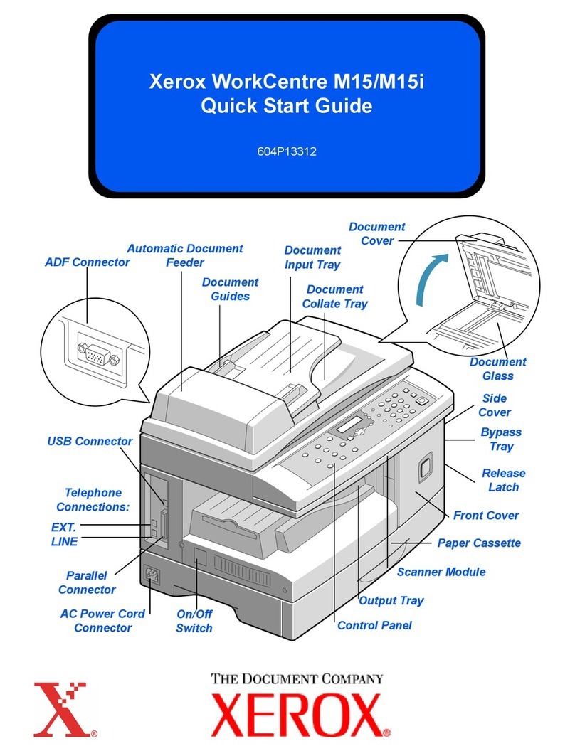 Xerox WorkCentre M15 User manual
