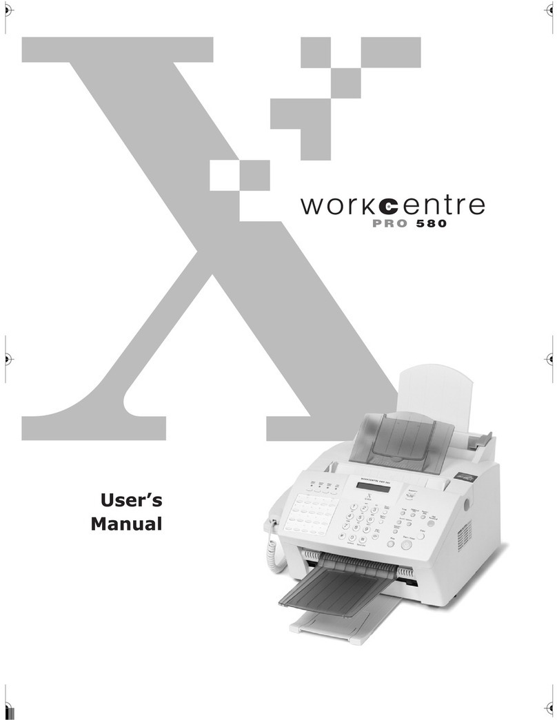 Xerox WorkCentre Pro 580 User manual