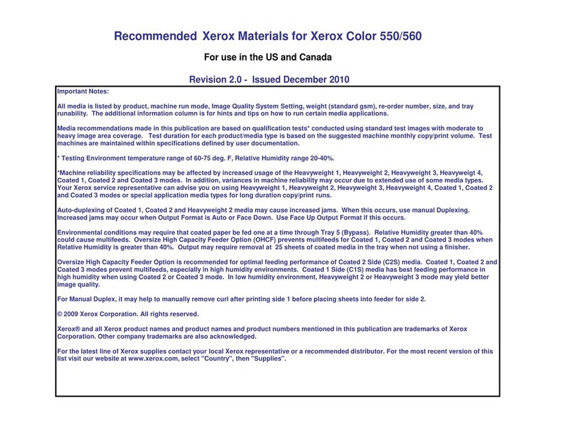 Xerox Color 550 User manual