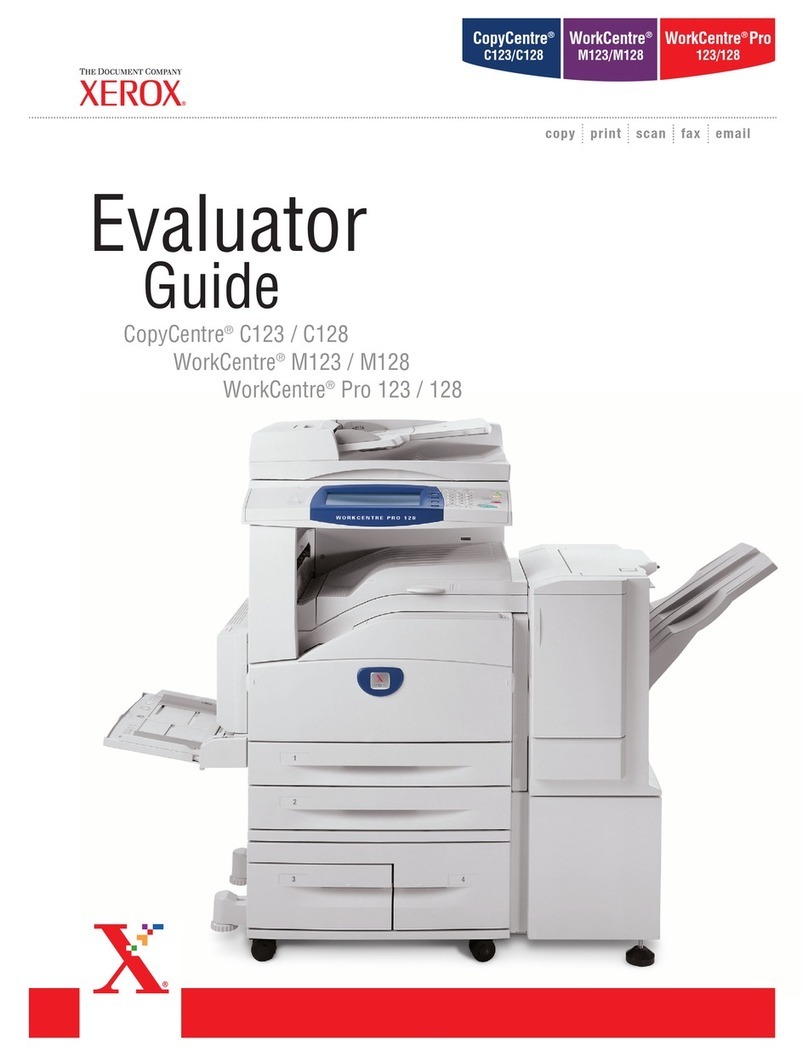 Xerox C123 Copycentre Evaluator guide