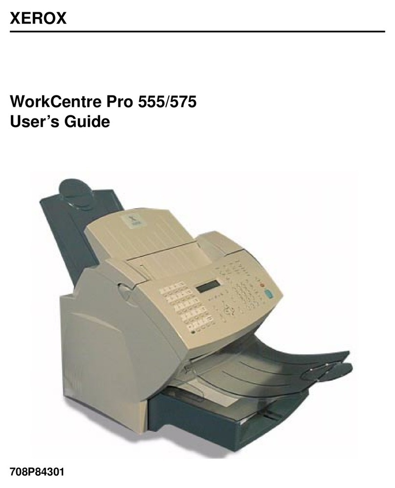 Xerox Document Centre 555 User manual