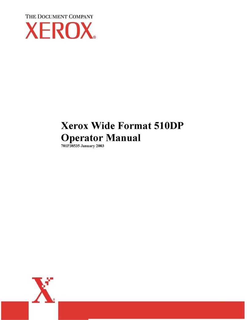 Xerox Wide Format 510DP Operator's manual