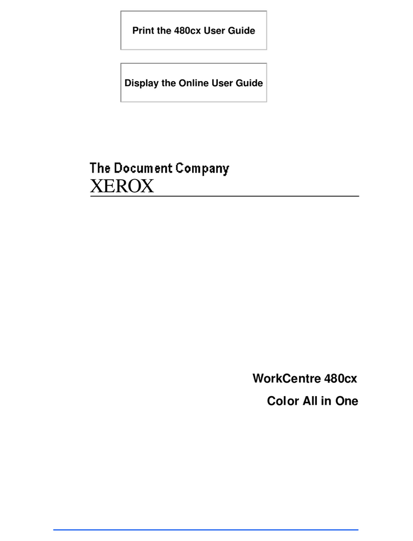Xerox Document WorkCentre 480cx User manual