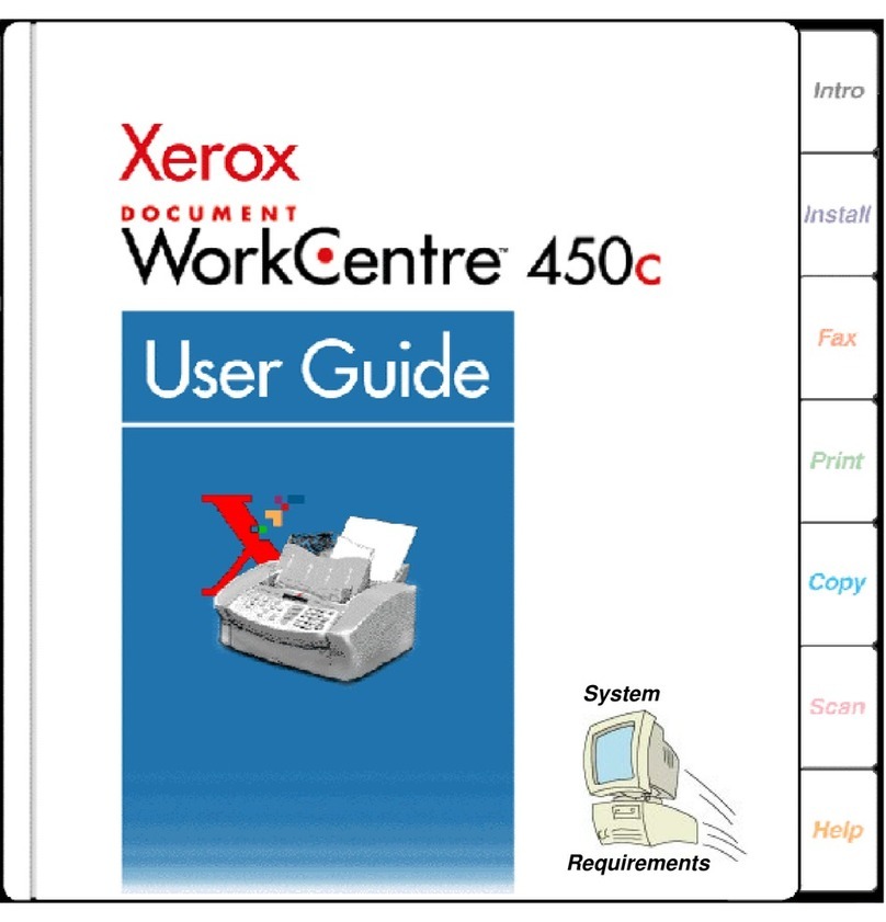 Xerox Document WorkCentre 450c User manual