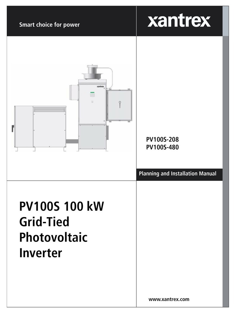 Xantrex PV100S-480 Technical manual