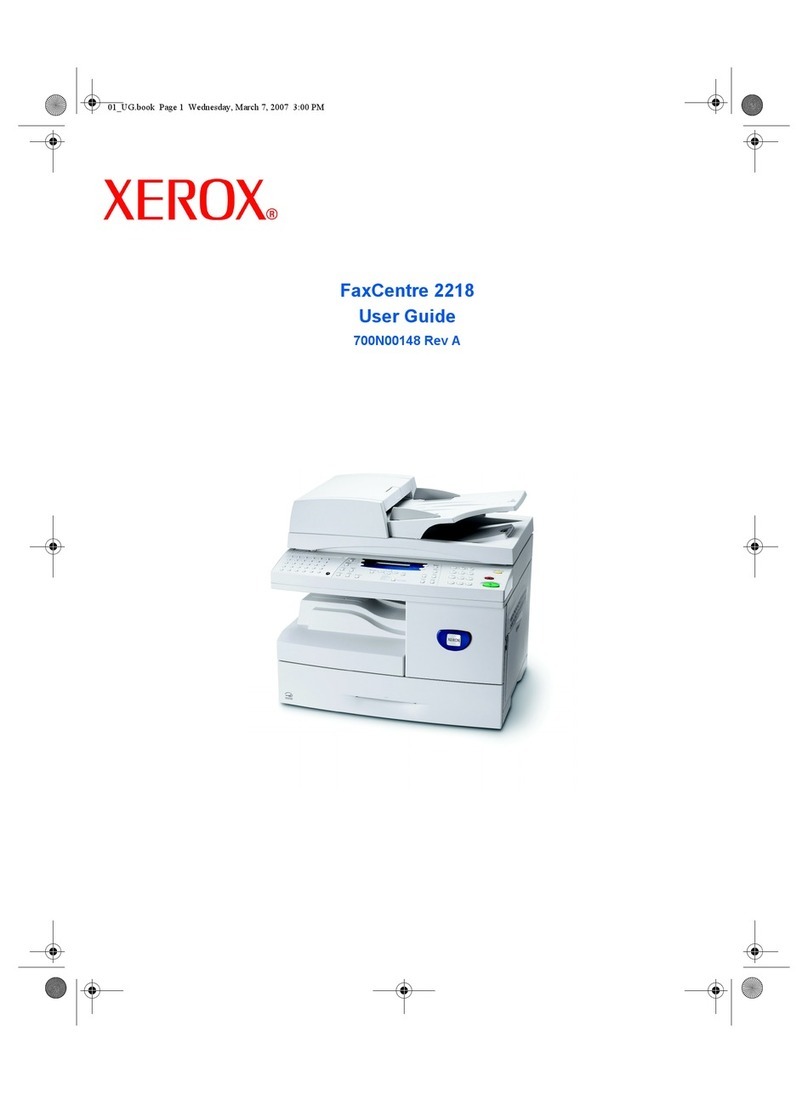 Xerox 2218 - FaxCentre B/W Laser User manual Xerox 2218 - FaxCentre B/W Laser User manual