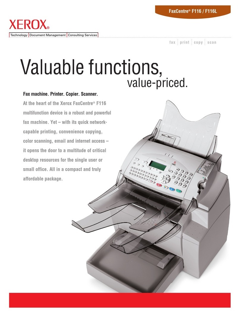 Xerox FaxCentre F116L User manual