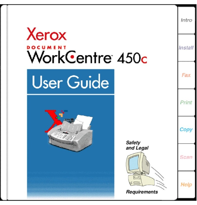 Xerox Document WorkCentre 450c User manual