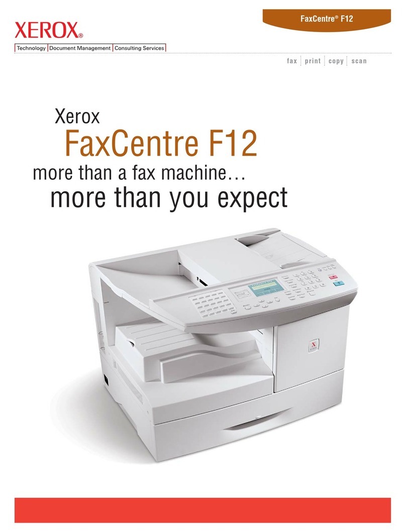 Xerox FaxCentre F12 User manual