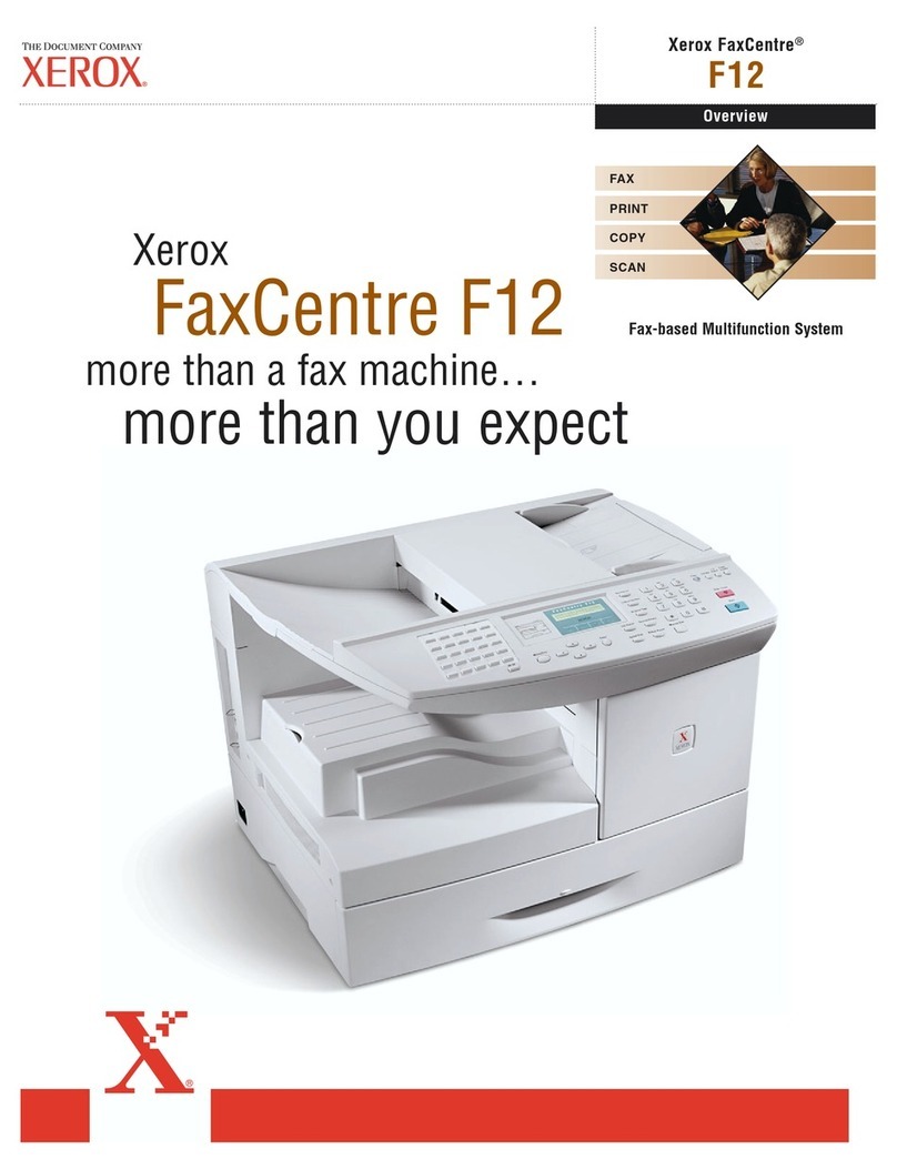 Xerox FaxCentre F12 User manual