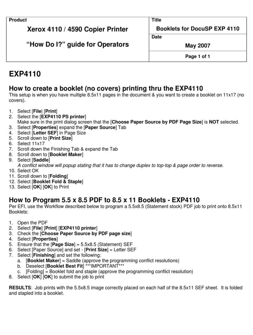 Xerox Fiery EXP4110 Specifications