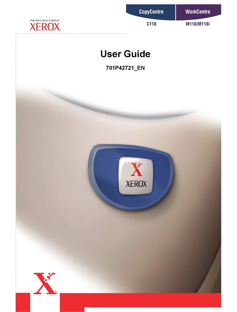 Xerox Copycentre C118 User manual