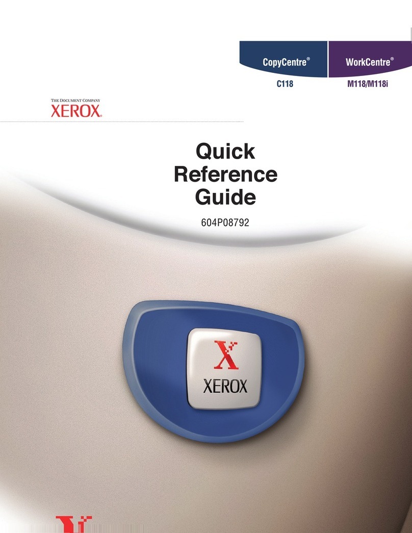 Xerox Copycentre C118 User manual