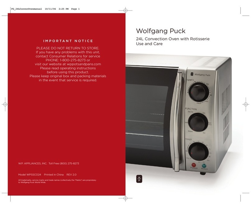 Wolfgang Puck WPSSCO24 Use and care