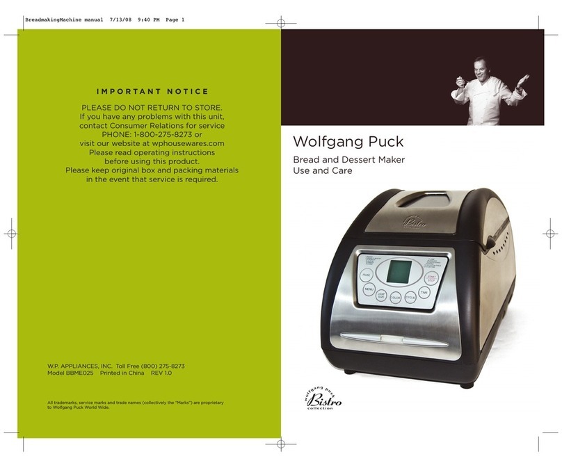 Wolfgang Puck BBME025 Installation instructions