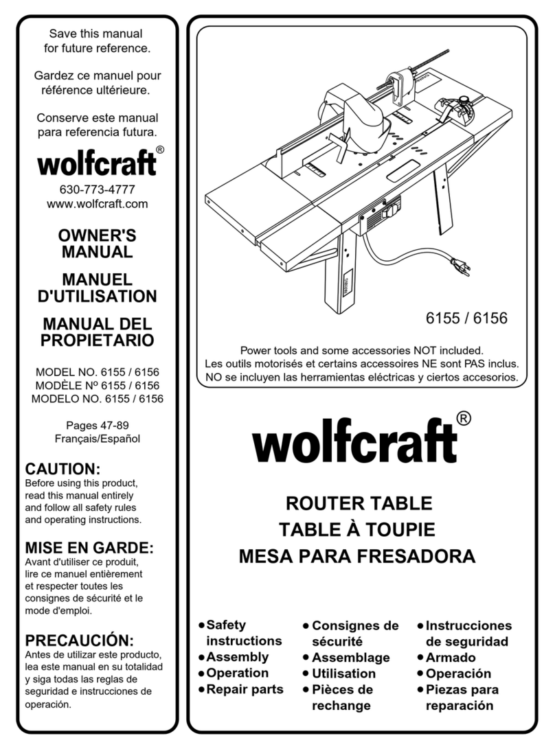 Wolfcraft 6156 owner's manual