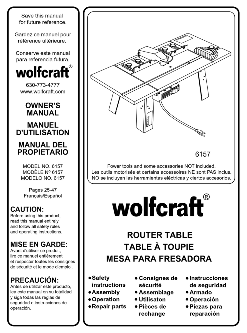 Wolfcraft 6157 owner's manual