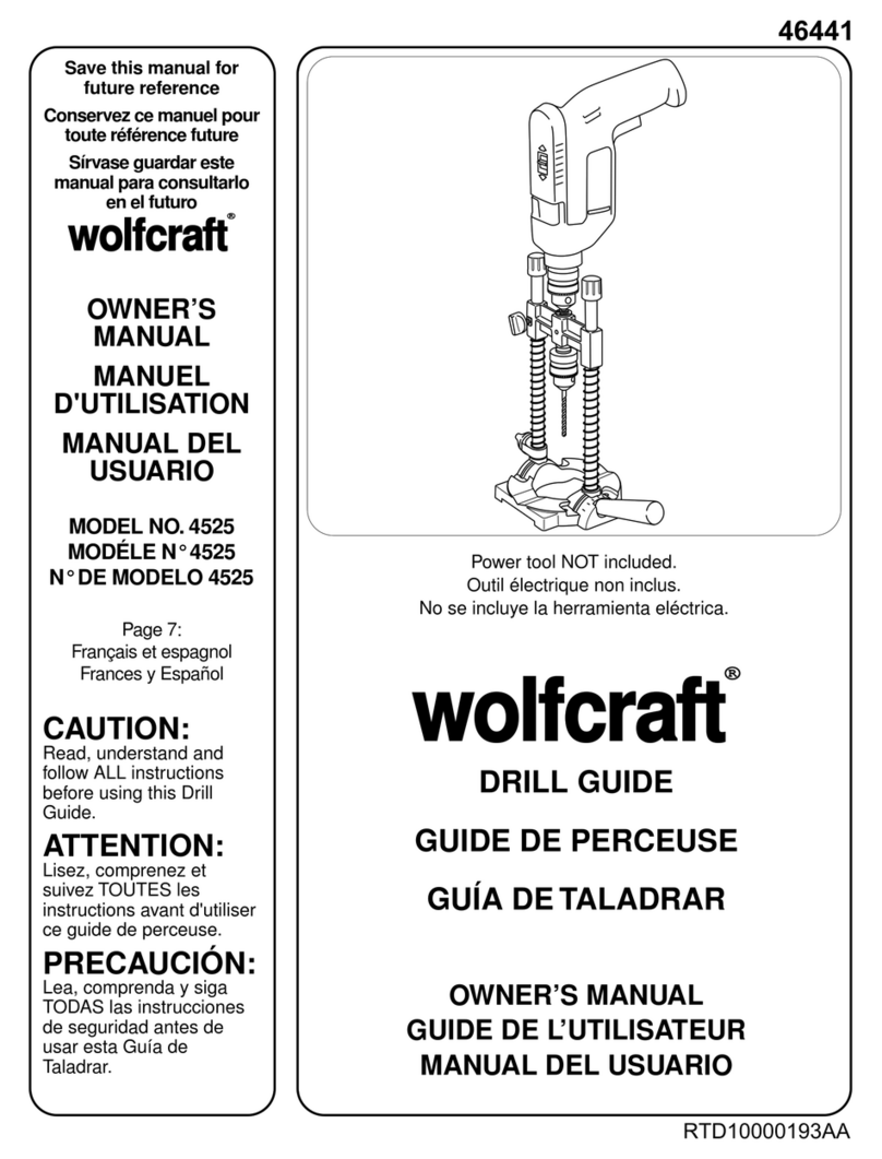Wolfcraft 4525 owner's manual