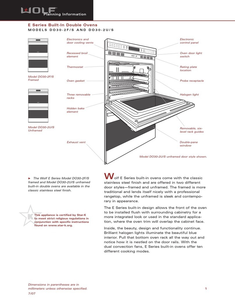Wolf E Series DO30-2F/S Planning information