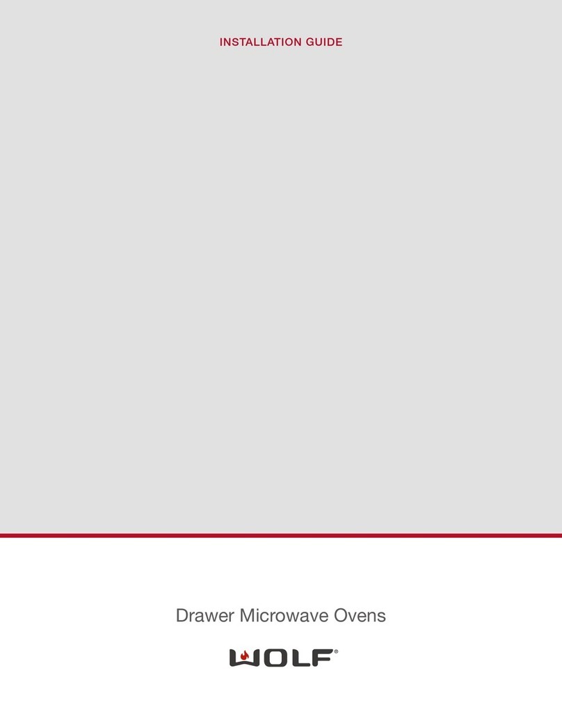 Wolf Drawer Microwave Oven installation instructions