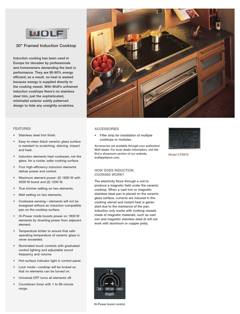 Wolf CT30I/S Specification sheet