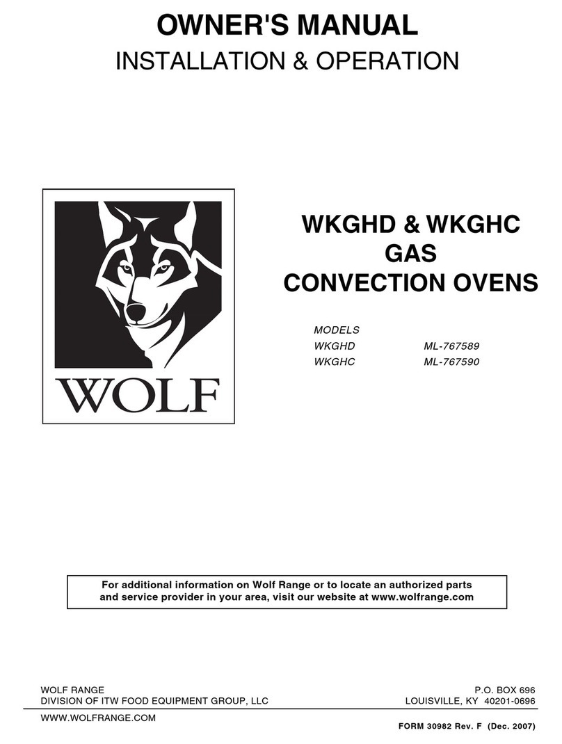 Wolf WKGHC ML-767590 owner's manual