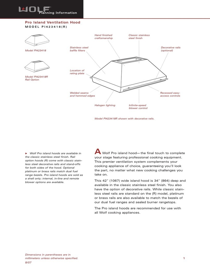 Wolf PI423418(R) Planning information Wolf PI423418(R) Planning information